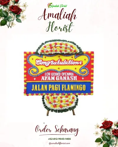 Bunga Papan Congratulation di Kaligelang
